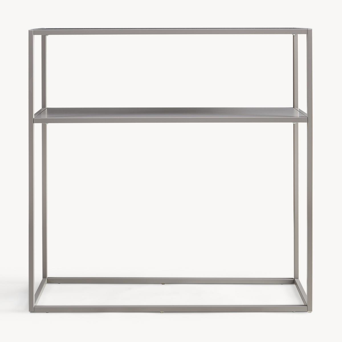 KONSOLENTISCH Kuhmo - Hellgrau, Metall (30/80/80cm) - [en.casa]