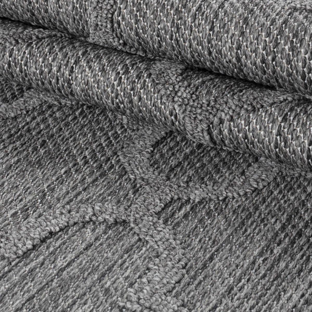 TEPPICH Outdoor IMST in Grau, im Skandi-Stil, 200 x 290 cm - Grau, Textil (290/200cm) - KADIMA DESIGN