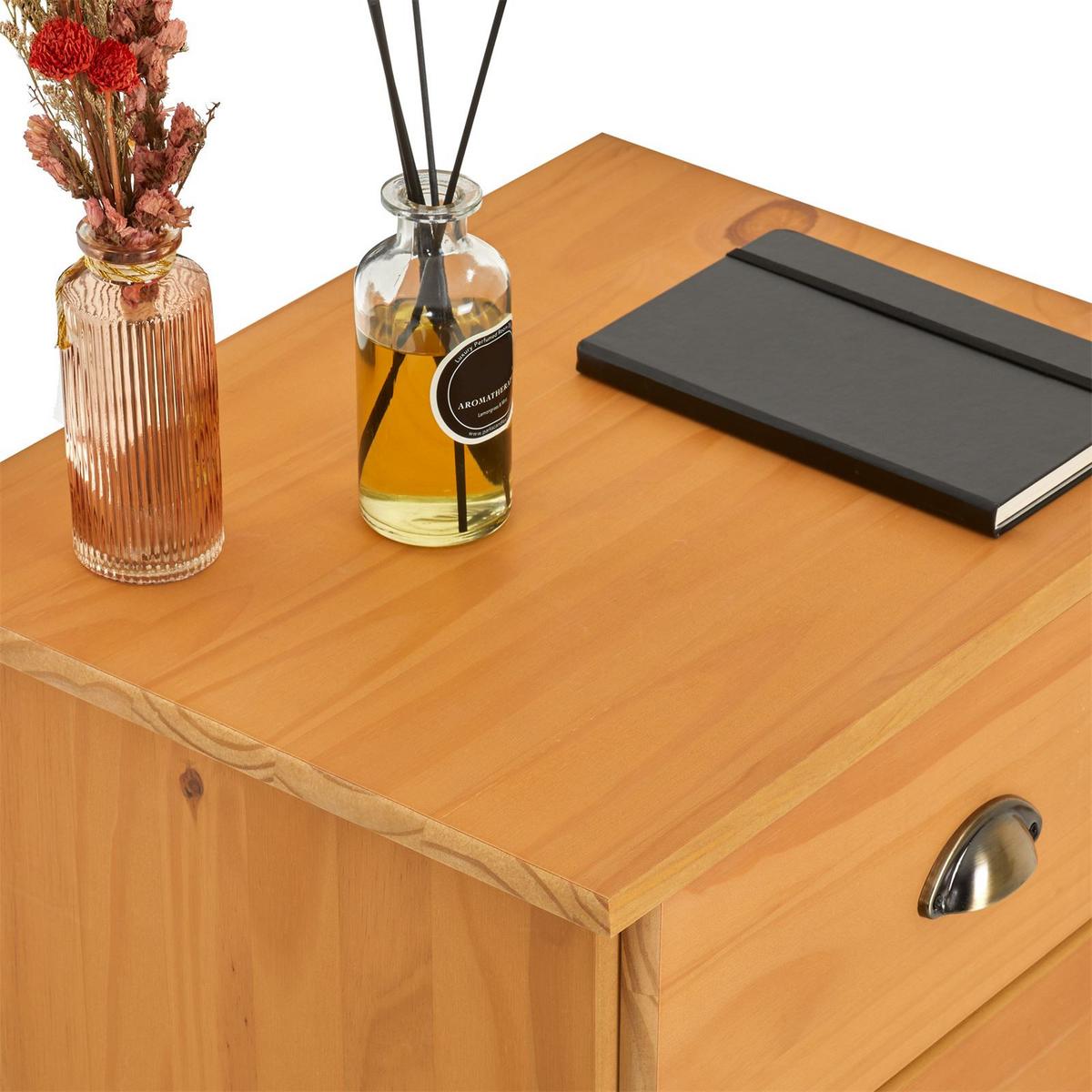 APOTHEKERKOMMODE COLMAR gebeizt/gewachst - Kieferfarben, Holz (49/114/39cm) - IDIMEX