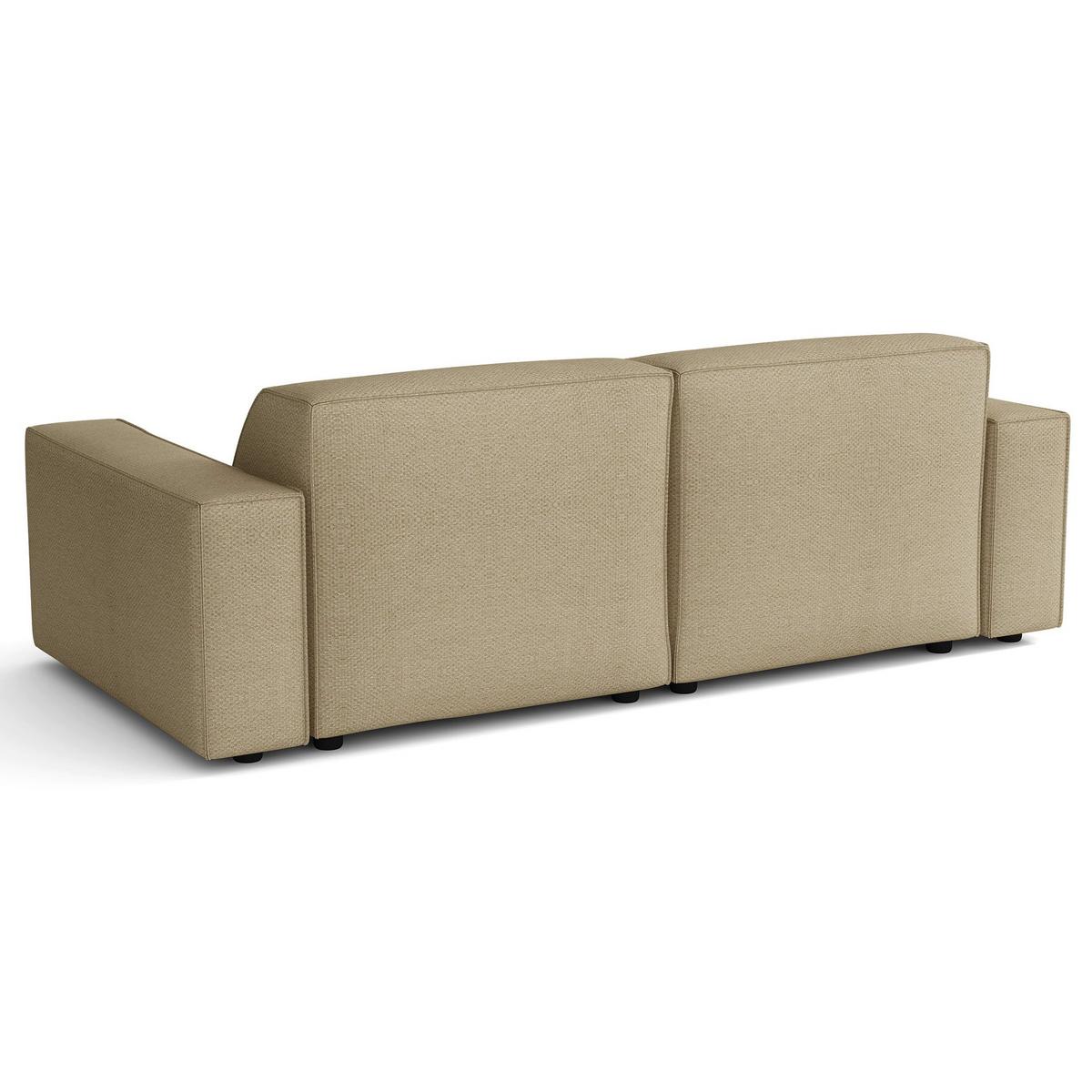 ECKSOFA Sellmo 210 cm - Schwarz/Cappuccino, Kunststoff/Textil (210/166cm) - Selsey