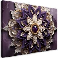 KUNSTDRUCK Lila 60/40 cm - Lila, Textil (60/40cm) - KUNSTLOFT