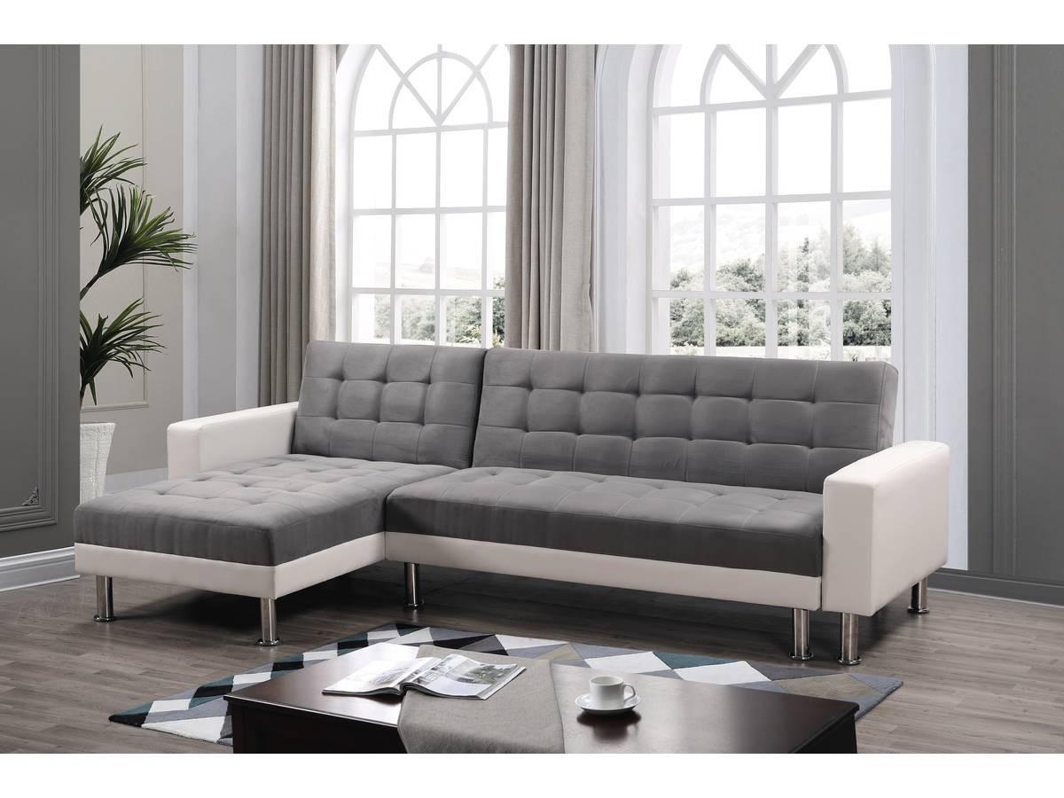 ECKSOFA theo Grau/Weiß - Hellgrau, Textil (144/260cm) - Habitat Garten