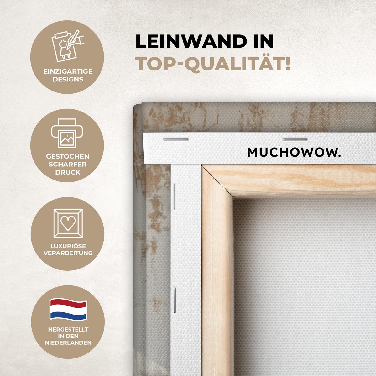 LEINWANDBILD Esel - Tiere - Badewanne - Schaumstoff Wanddeko 40x60 cm - Weiß, Textil (40/60cm) - MuchoWow