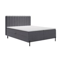 BOXBETT Primavera 140x200 Dunkelgrau - Dunkelgrau, Holz/Textil (140/200cm) - Graingold