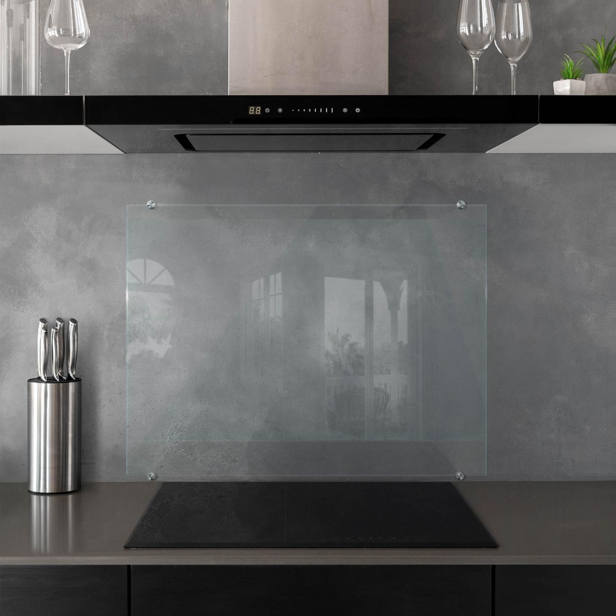 KÜCHENRÜCKWAND – 80x60 cm - Transparent, Glas (80/60/0.4cm) - Wallfluent