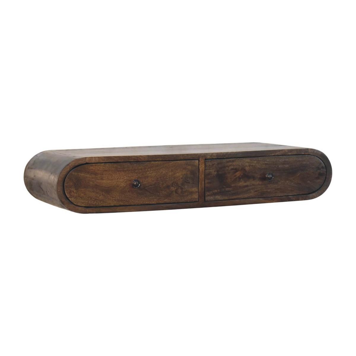 KONSOLE Avora, schwebend - Braun, Holz (80/15/32cm) - Artisan Furniture