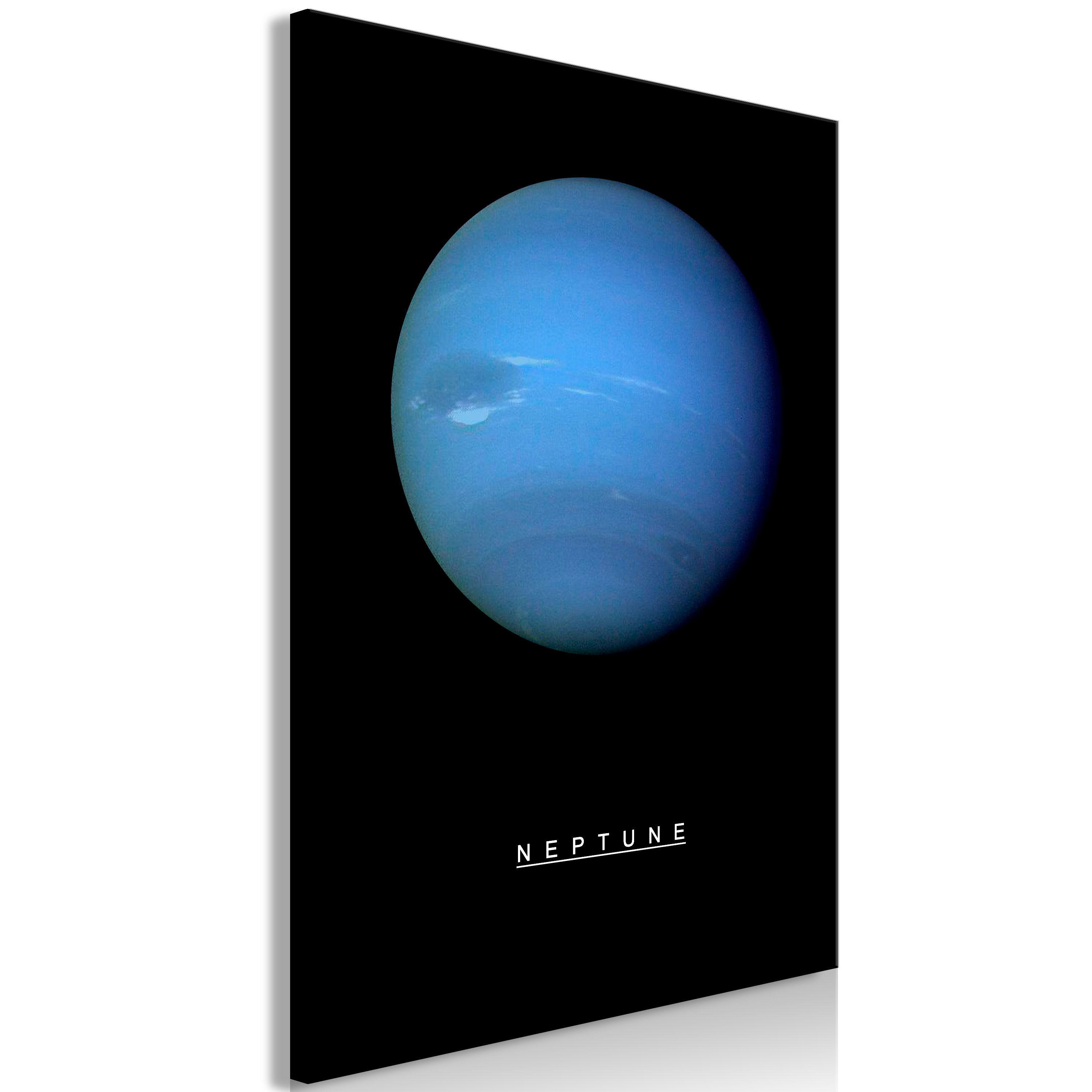 KUNSTDRUCK Schwarz 40/60 cm - Blau/Schwarz, Textil (40/60cm) - KUNSTLOFT