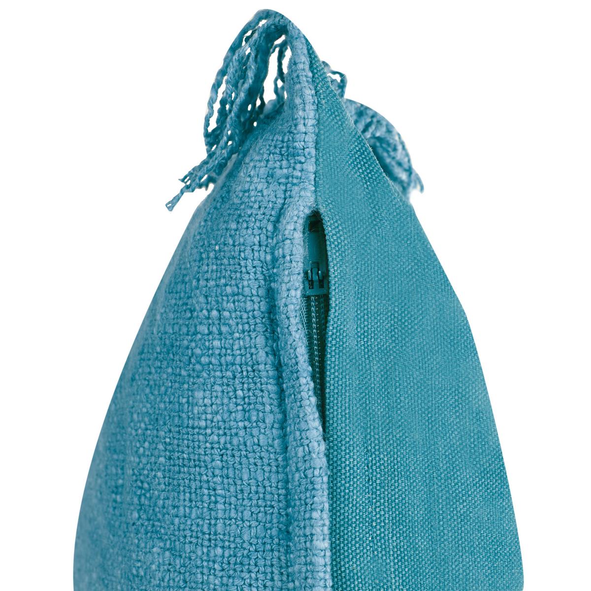 DEKOKISSEN 2er-Set Blau 50/35 cm Maba - Blau, Textil (35/50cm) - Beliani
