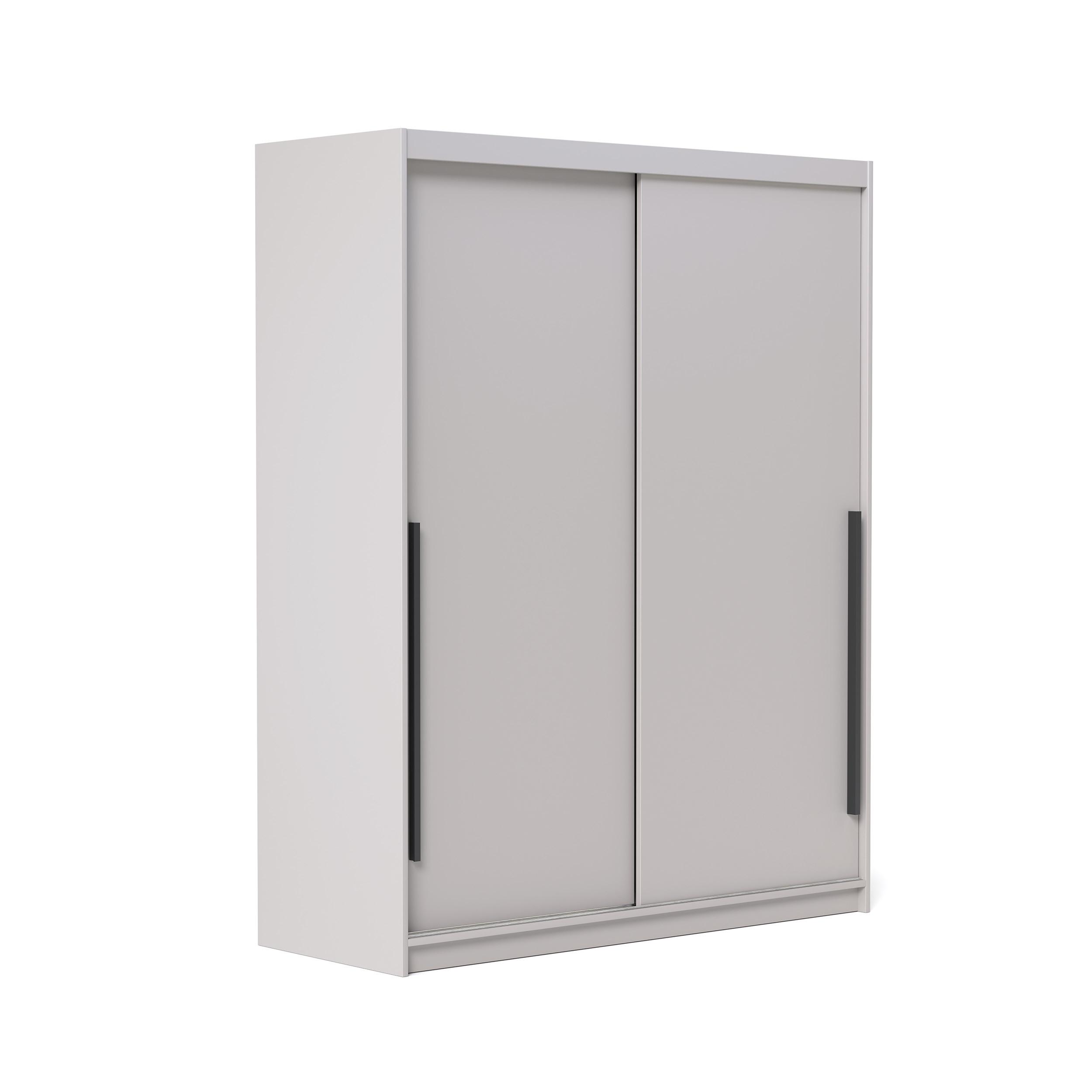 SCHIEBETÜRENSCHRANK SILENTE 140 cm mit Einlegeböden und Kleiderstange - Beige, Holzwerkstoff (140/215/60cm) - Idohome