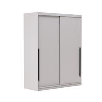SCHIEBETÜRENSCHRANK SILENTE 140 cm mit Einlegeböden und Kleiderstange - Beige, Holzwerkstoff (140/215/60cm) - Idohome