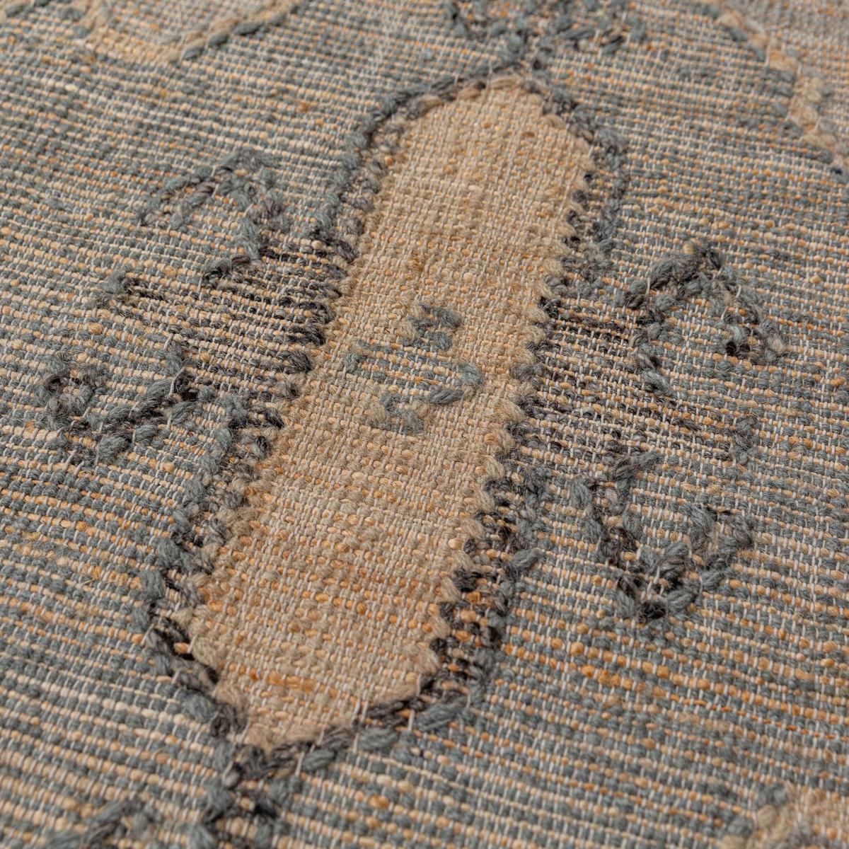 NATURTEPPICH handgewebt BERMEO, im Vintage-Stil, Natur, 140 x 200 cm - Beige, Textil (200/140cm) - KADIMA DESIGN