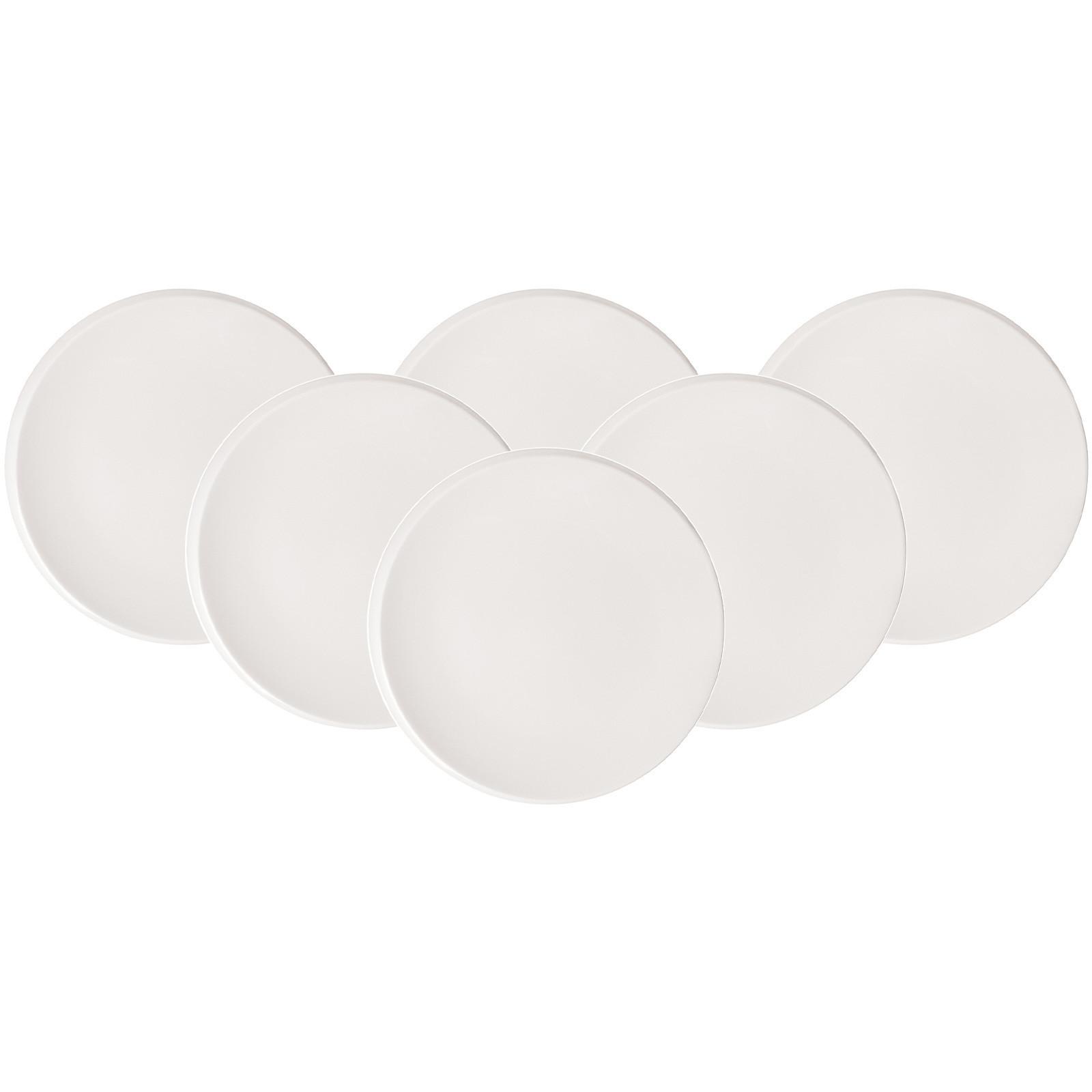 FRÜHSTÜCKSTELLER NewMoon weiß ø 24 cm 6er Set - Weiß, Keramik (24cm) - Villeroy & Boch