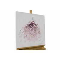 ACRYLBILD HANDGEMALT 60/60 cm - Pink, Holz/Textil (60/60cm) - KUNSTLOFT