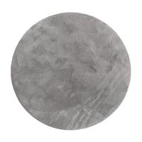 KURZFLORTEPPICH, einfarbig, aus Polyester, Anthrazit, Ø 160 cm - Anthrazit, Textil (160/160cm) - KADIMA DESIGN