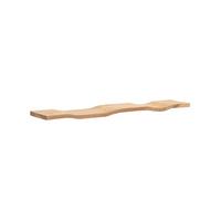 WANDREGAL LEVANTO, Akazie Massivholz, handgefertigt, 100 x 20 x 2,5 cm - Akaziefarben, Holz (100/2.5/20cm) - KADIMA DESIGN