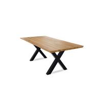 BAUMKANTENTISCH Daisie 3 140x79x90 Massivholztisch Wildeiche geölt - Wildeiche, Holz (140/79/90cm) - 58aufmkessel