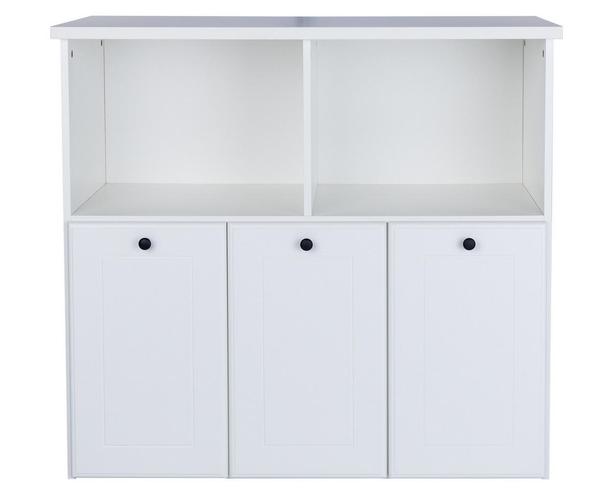 SPIELZEUGREGAL Thilo mit 3 großen Schubkästen - Weiß, Holzwerkstoff (102/92/42cm) - arthur berndt
