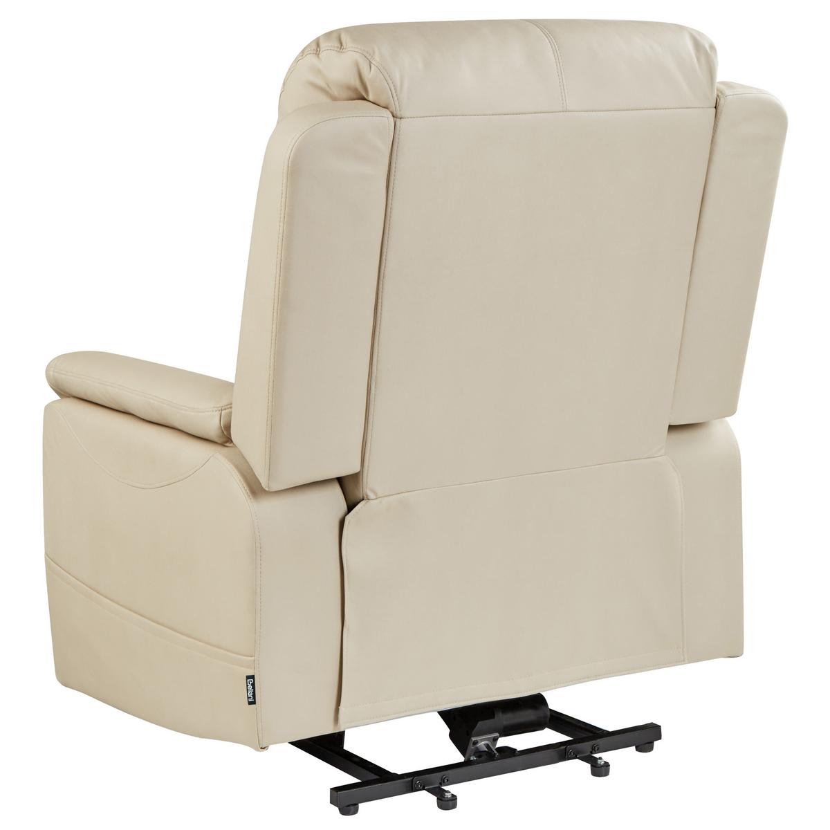 ELEKTRISCHER-FERNSEHSESSEL mit Massagefunktion Stoff Hellbeige Glorie - Beige, Textil (85/82/85cm) - Beliani