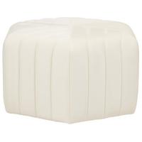 POUF Murietta 53/53/29 cm - Weiß, Textil (53/29/53cm) - Beliani