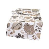 TISCHLÄUFER Zauberwald elfenbein-taupe Baumwolle 150/40 cm - Taupe/Ecru, Textil (40/150cm) - beties Heimtextil