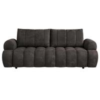 SCHLAFSOFA Mavi 3-Sitzer mit Schlaffunktion, Bettsofa Schlafcouch 195x145 cm, Braun - Braun, Textil (255/100/110cm) - Beautysofa