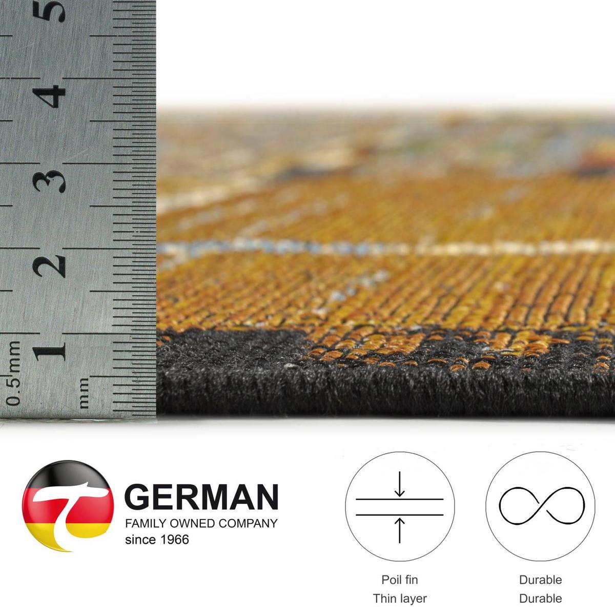 OUTDOORTEPPICH Aurora 60x100 cm - Goldfarben, Textil (60/100cm) - Gino Falcone