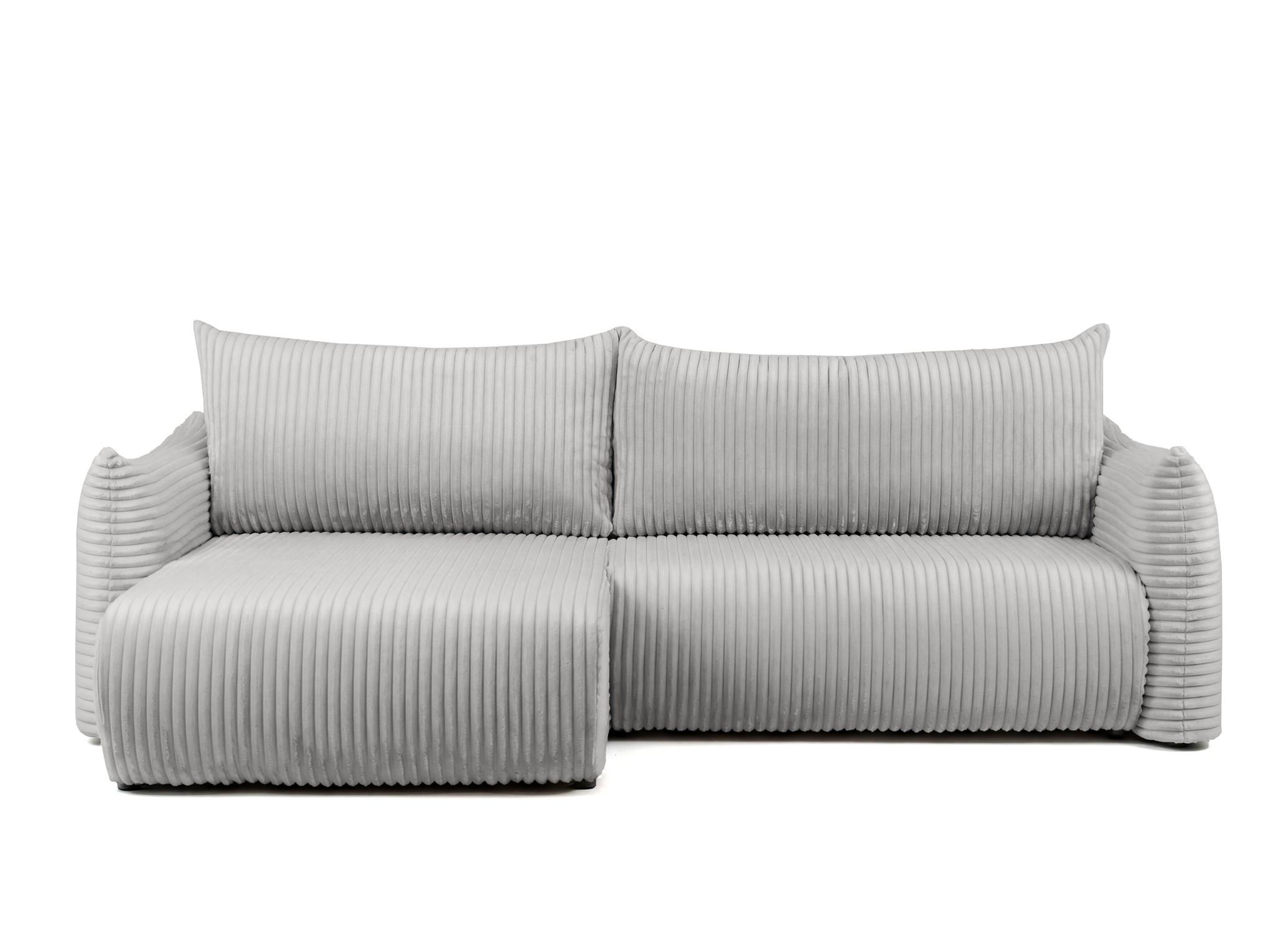 ECKSOFA Mailand Mit Schlaffunktion - Grau, Holzwerkstoff/Textil (154/260cm) - Fun Möbel