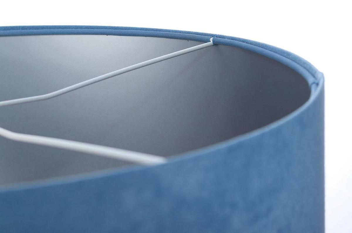 HÄNGELEUCHTE Blau 30/20 cm - Blau/Silberfarben, Kunststoff (30/0.45/20cm) - ONZENO