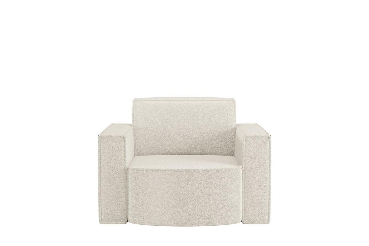 SESSEL Palma Ascot Bukla - Beige, Holzwerkstoff/Textil (98/74/89cm) - Fun Möbel