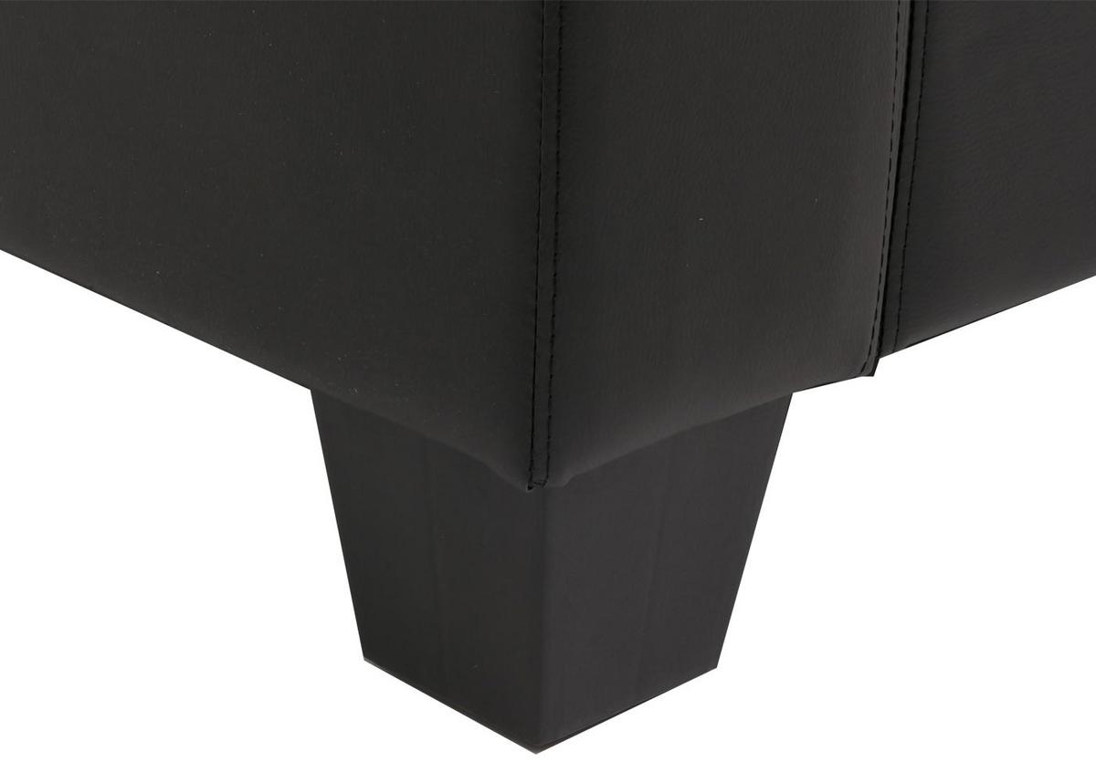 SESSEL LOUNGESESSEL Schwarz - Schwarz, Leder (86/70/75cm) - MCW