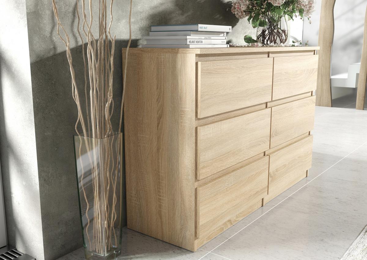 KOMMODE Sonoma 139/79/39 - Sonoma Eiche, Holzwerkstoff (139/79/39cm) - RAUMHIRSCH FURNITURE