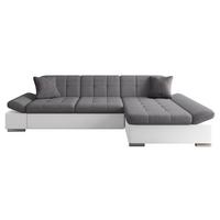 ECKSOFA Malwi, Seite: Rechts - Weiß, Holz/Textil (278/161cm) - MIRJAN24