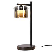 LED TISCHLAMPE Ulenkir 18/12/40 cm - Schwarz, Glas/Metall (18/12/40cm) - ZMH
