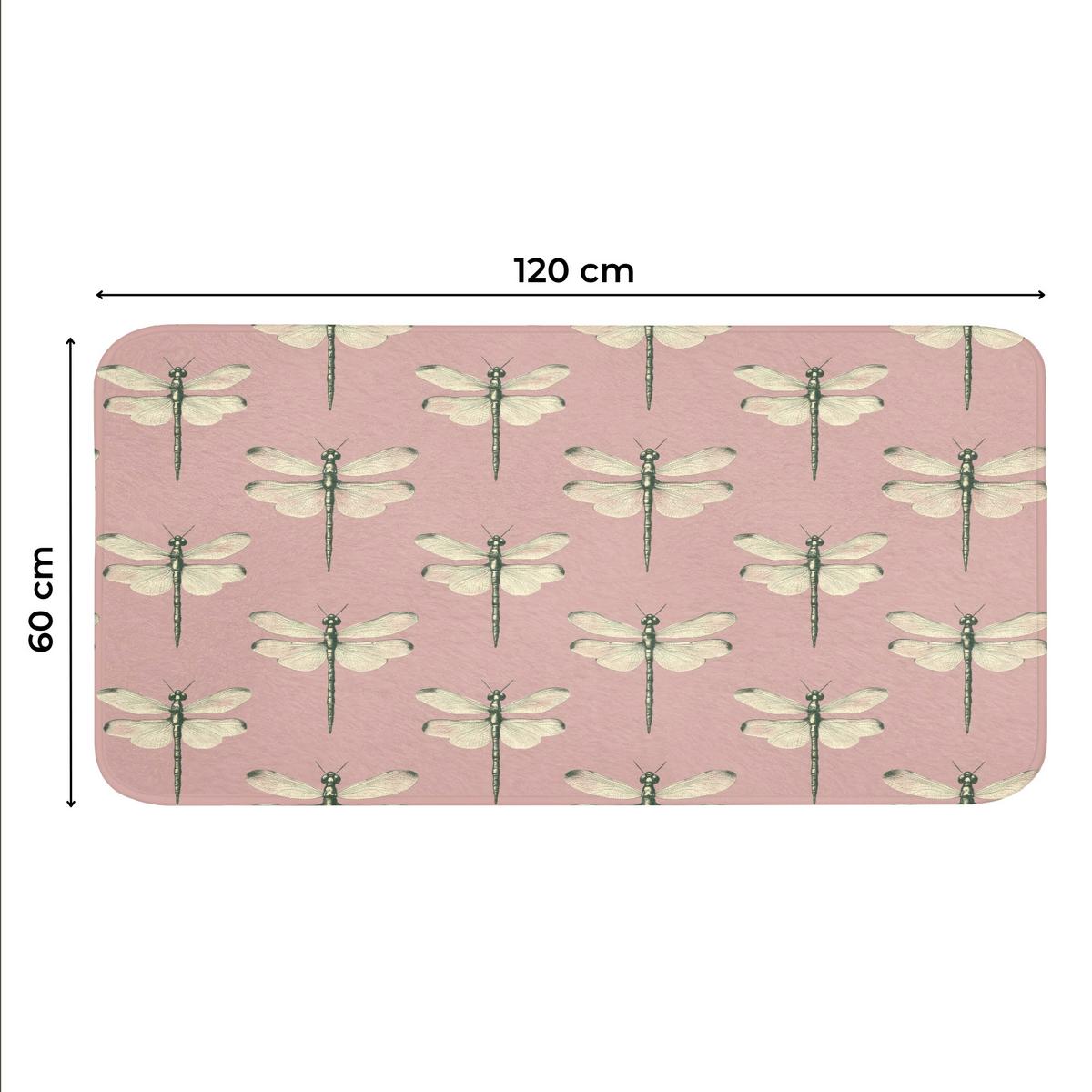 WC-VORLEGER Lillibells - Muster - Rosa WC Teppich 120x60 cm - Rosa, Textil (120/1cm) - OnlyWow
