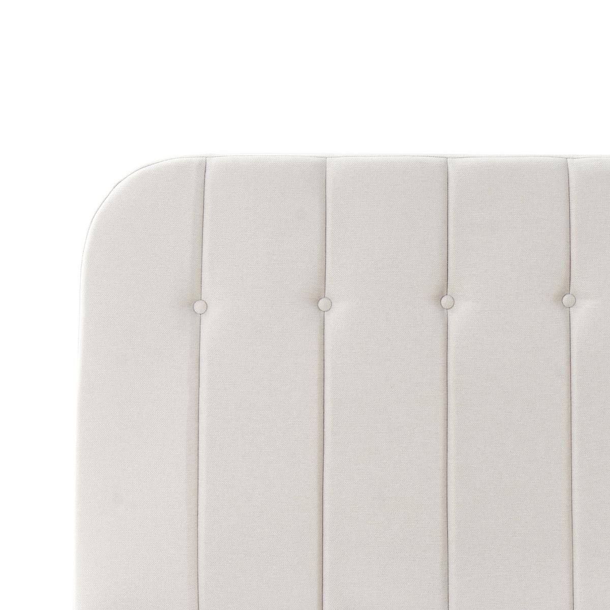BETT mit Stauraum 140/200 cm Stoff Cremeweiß Challans - Creme, Textil (140/200cm) - Beliani