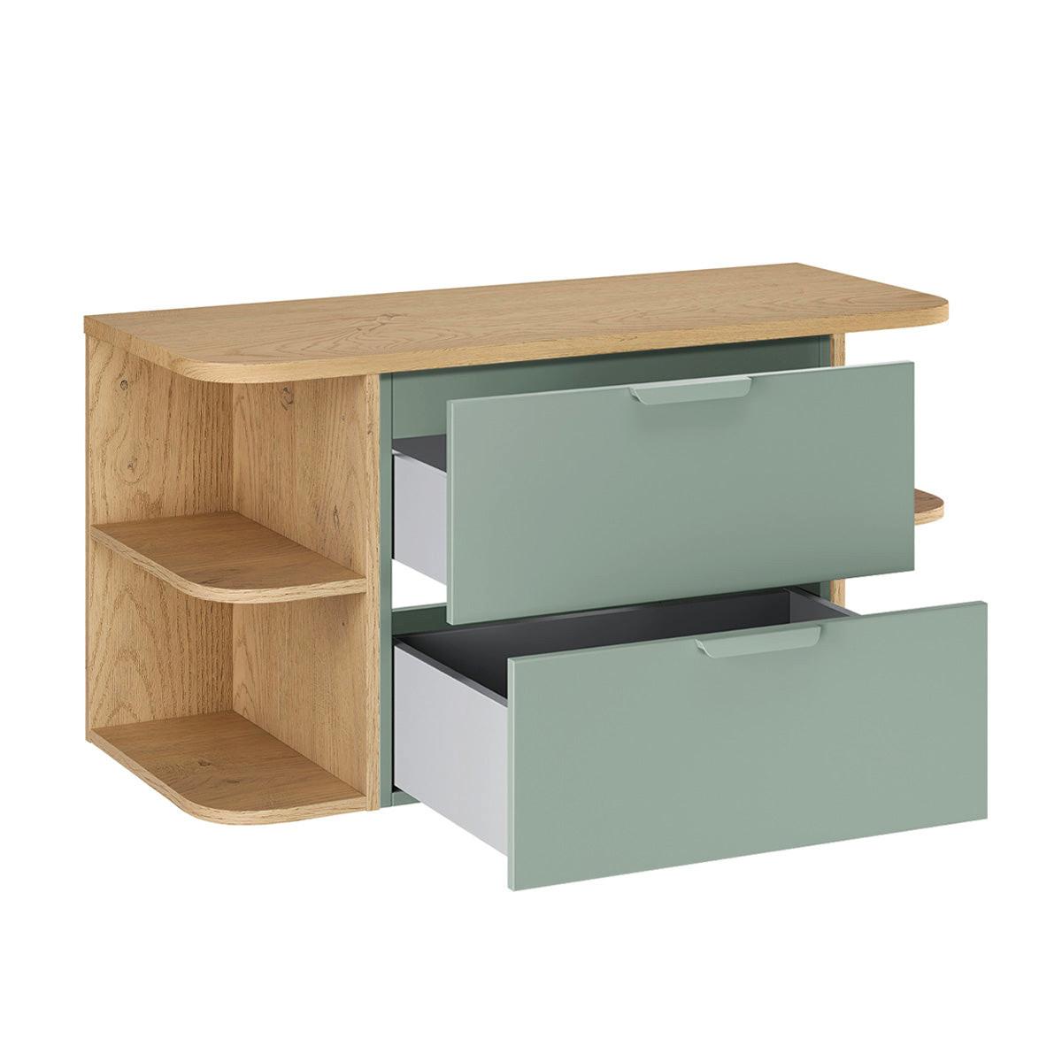 WASCHTISCHUNTERSCHRANK 100.4cm Oria Grün - Grün, Holzwerkstoff (100.4/50/45.8cm) - Petits-meubles