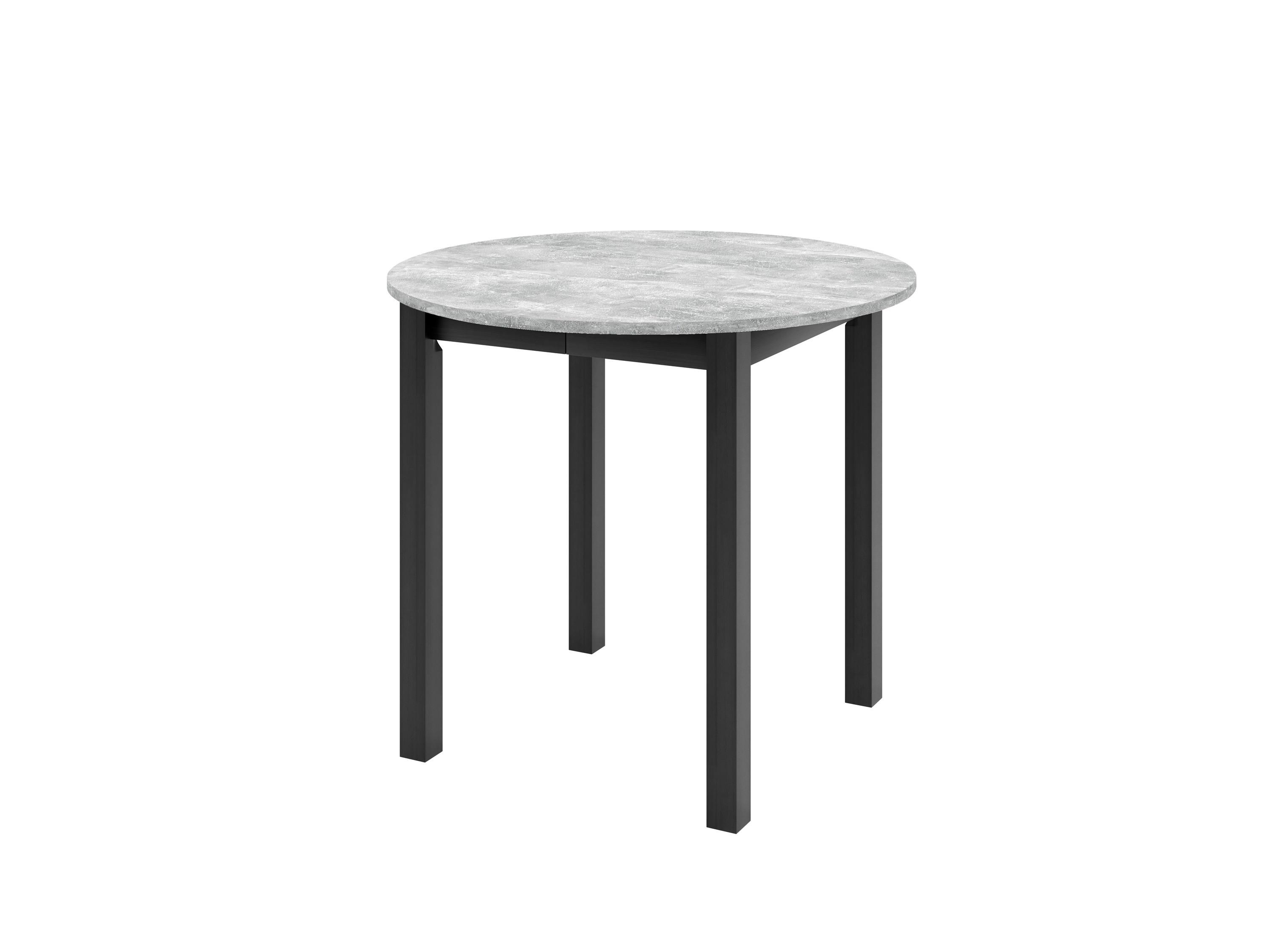 ESSTISCH LUCA P Ausziehbar 90 - 130 / 90 x 77 cm - Schwarz/Grau, Holz (90/90/77cm) - MASSENO