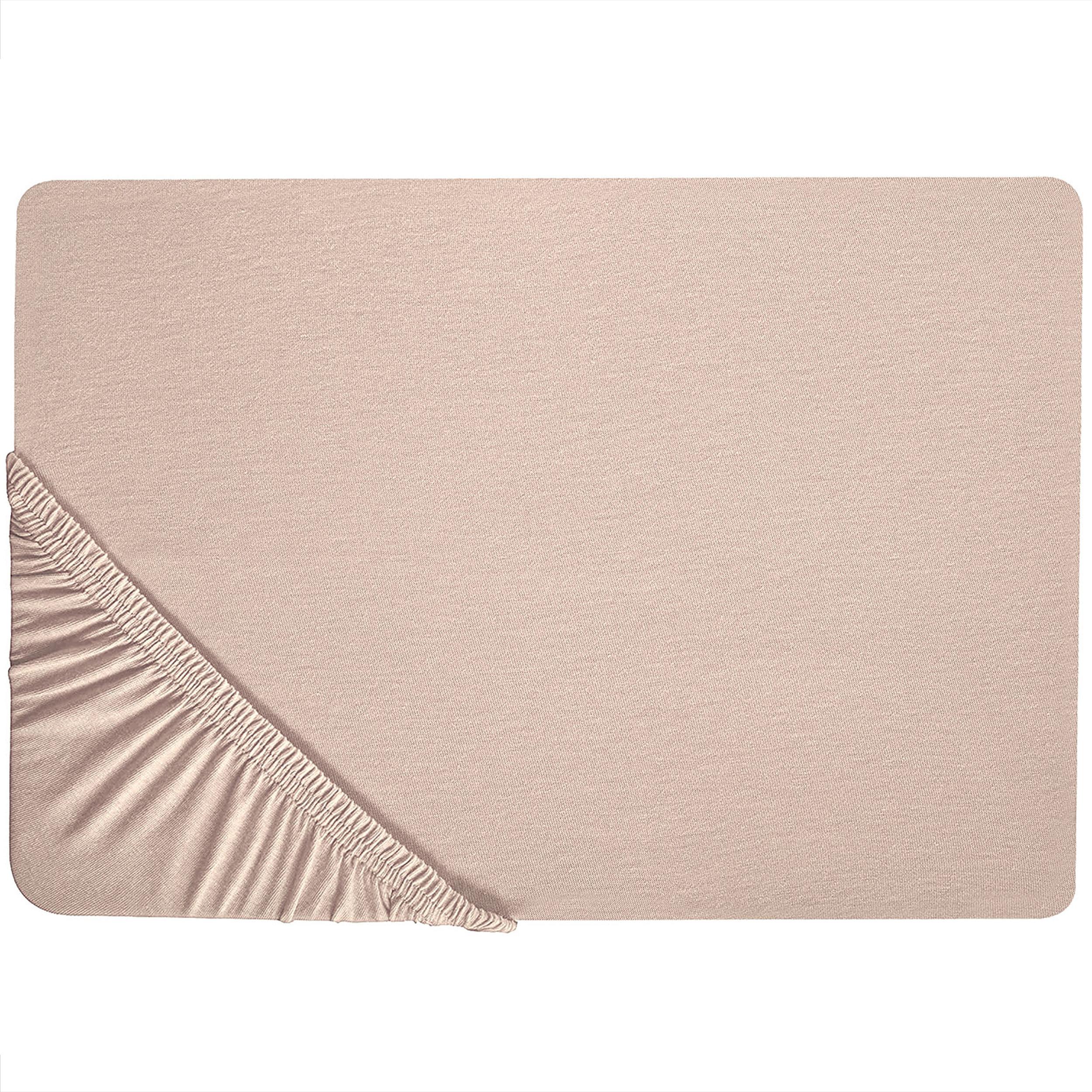 SPANNBETTLAKEN Beige 140 x 200 cm Hofuf - Beige, Textil (140/200cm) - Beliani