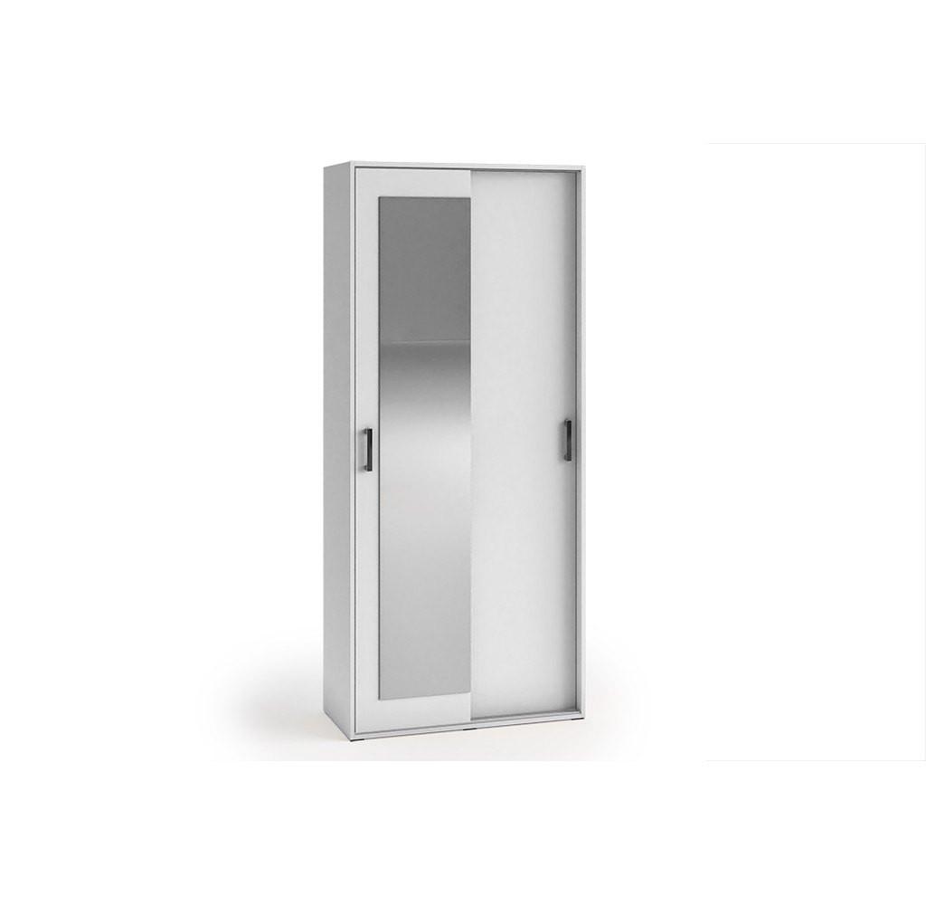GARDEROBENSCHRANK BENVENO 90/21040 Modern Garderobenschrank Weiß - Weiß, Holzwerkstoff (90/210/40cm) - MASSENO