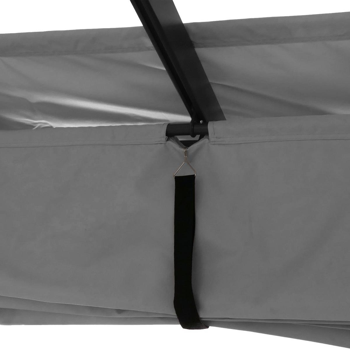 PERGOLA Grau - Grau, Metall (400/240/300cm) - MCW