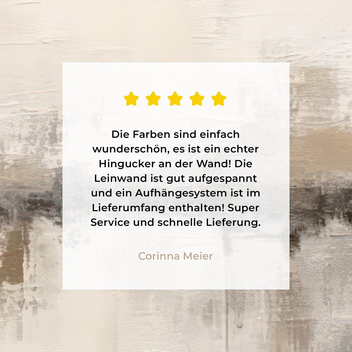LEINWANDBILD Moderne Kunst - Abstrakt - Beige Deko XXL 80x120 cm - Beige, Textil (80/120cm) - MuchoWow