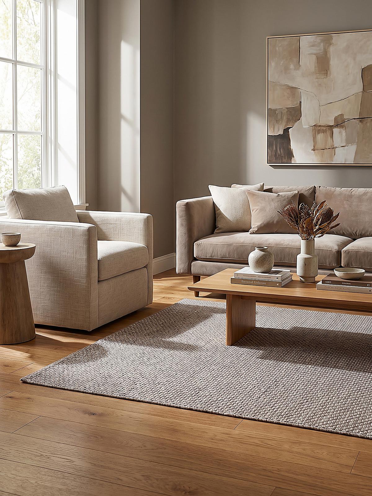 TEPPICHLÄUFER Uni BROYE Polypropylen Taupe 80 x 150 cm - Braun, Textil (80/150cm) - KADIMA DESIGN