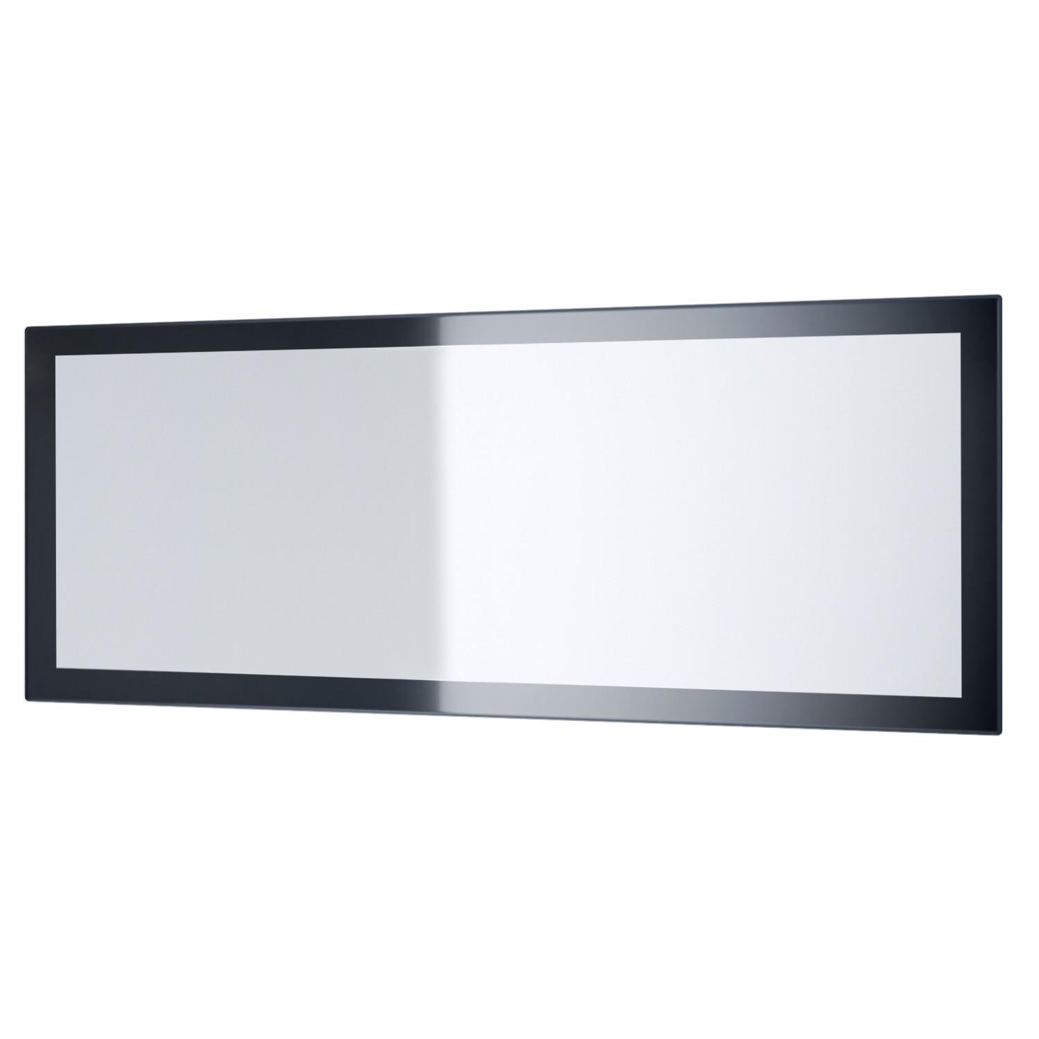 SPIEGEL Lima Schwarz Hochglanz - Schwarz Hochglanz, Holzwerkstoff (139/55/2cm) - Vladon