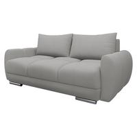 SOFA Logo 2 - Silberfarben/Hellgrau, Holz/Kunststoff (186/89/97cm) - MIRJAN24