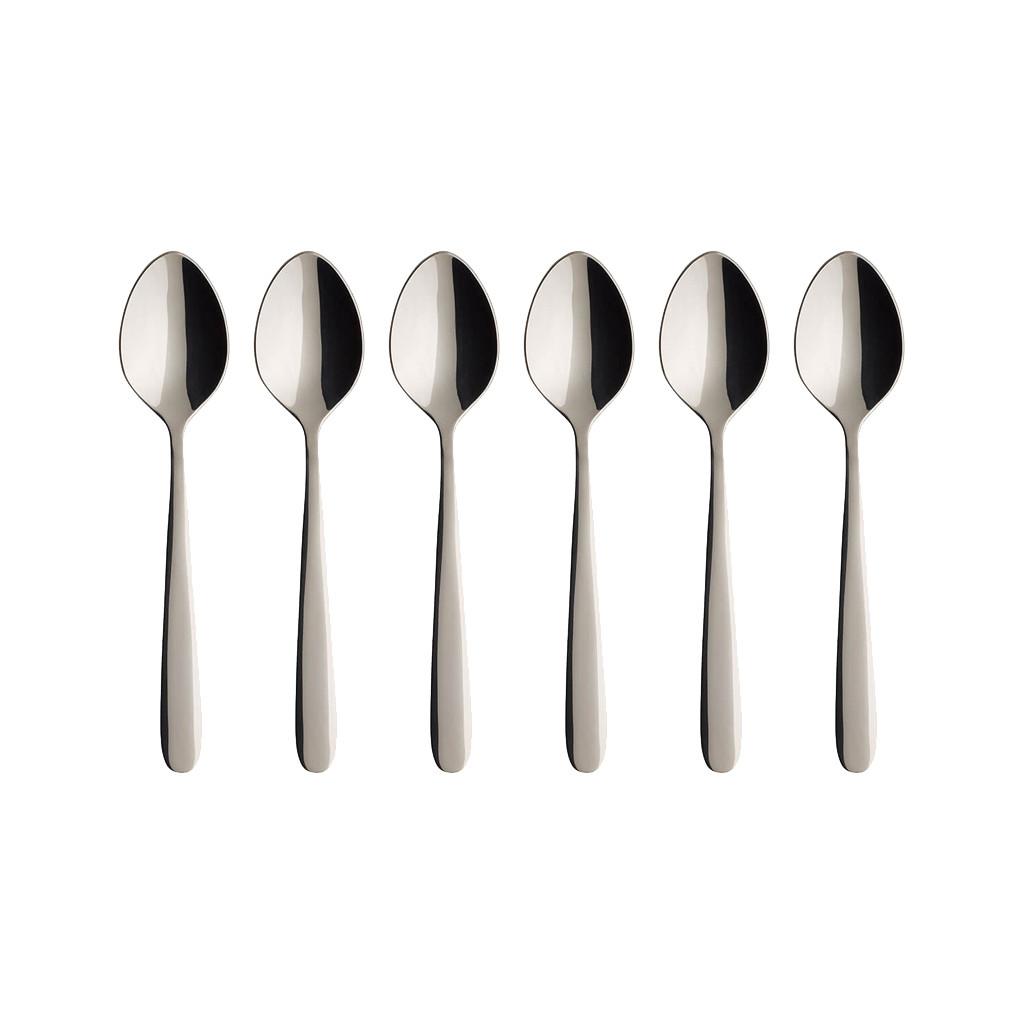 KAFFEELÖFFEL Daily Line silber 14,2 cm 6er Set - Silberfarben, Metall - Villeroy & Boch