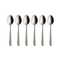 KAFFEELÖFFEL Daily Line silber 14,2 cm 6er Set - Silberfarben, Metall - Villeroy & Boch