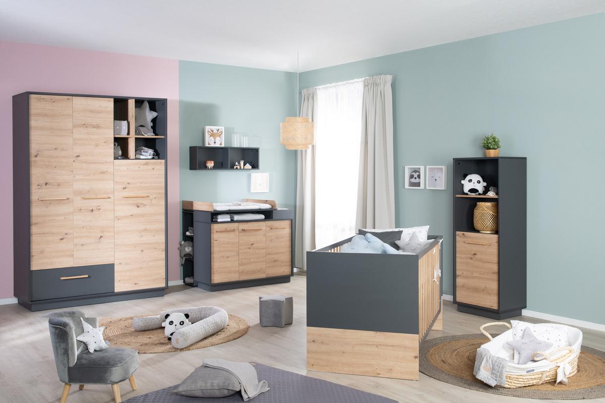 WICKELKOMMODE Lenn - Weiß, Holz/Holzwerkstoff (117.5/103/77cm) - Roba
