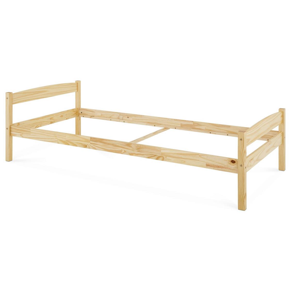 EINZELBETT BORIS 90x200 cm natur - Naturfarben, Holz (90/200cm) - IDIMEX