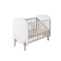 BABYBETT Karilynn 129x94x68 aus MDF+Massivholz in Weiß - Weiß, Holzwerkstoff (60/120cm) - 58aufmkessel