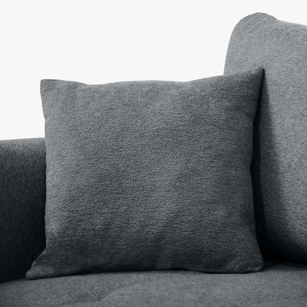 ECKSCHLAFSOFA Dallas mit Bettkasten, 255 cm, Dunkelgrau, rechts, Velour-Stoff - Dunkelgrau, Textil (255/175cm) - Beautysofa